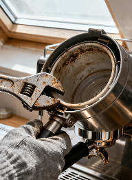 Close-up of a disassembled laptop with components laid out.